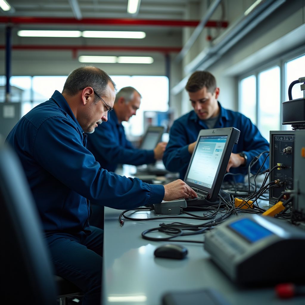 Centro técnico de servicio especializado para vehículos eléctricos