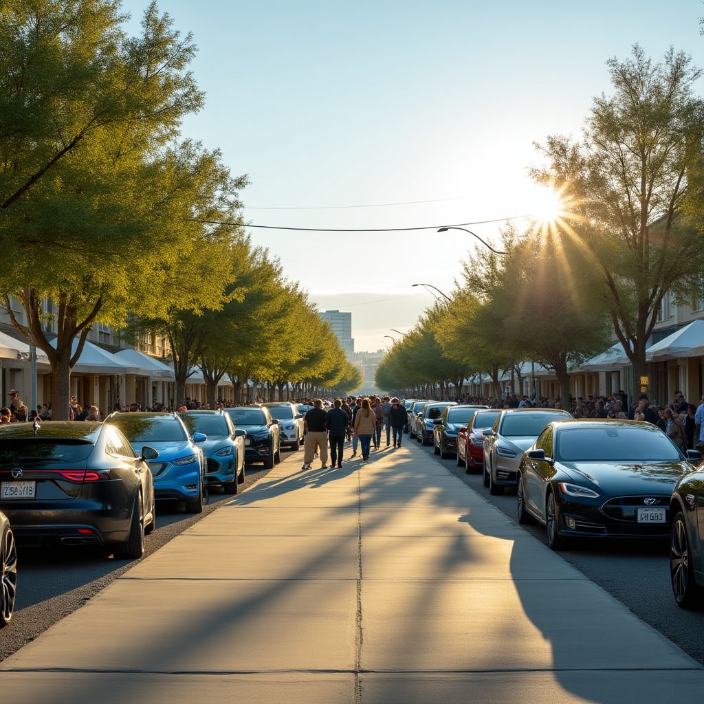 Evento comunitario ElectroDrive con propietarios de vehículos